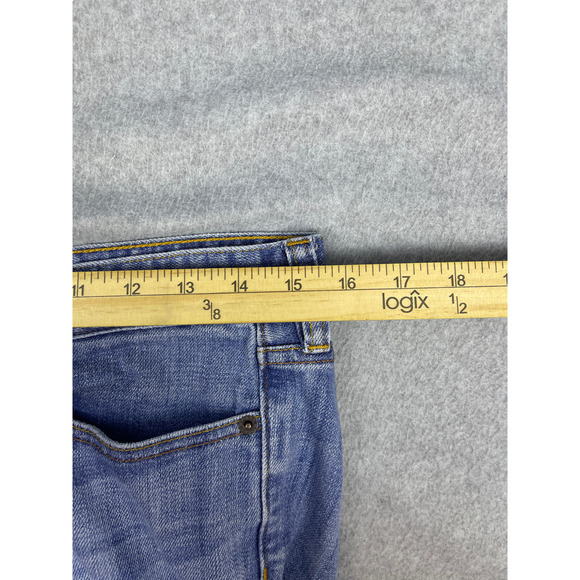 J Crew Straight Jeans Men's 29 Regular Blue Light Wash Stretch Mid Rise Casual - Picture 3 of 10